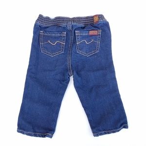 7 For All Mankind denim dark wash baby jeans 6-9 months